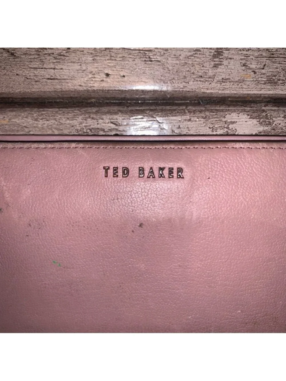 Ted baker pink leather wallet